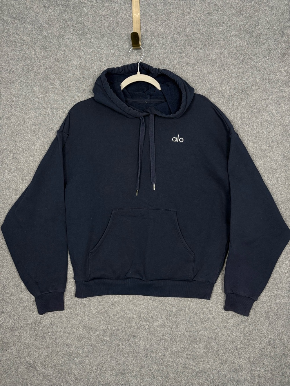 Alo Yoga Navy Blue Oversized Pullover Hoodie Estimated Medium